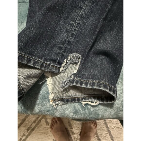 True Religion Jeans Mens 31 Billy Bootcut Flap Pocket Blue Denim (Actual 33x33) - Picture 9 of 14